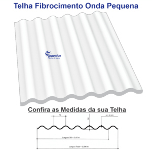 TELHA EPS FIBROCIMENTO         ONDA GRANDE